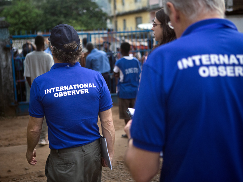 International observers in the field